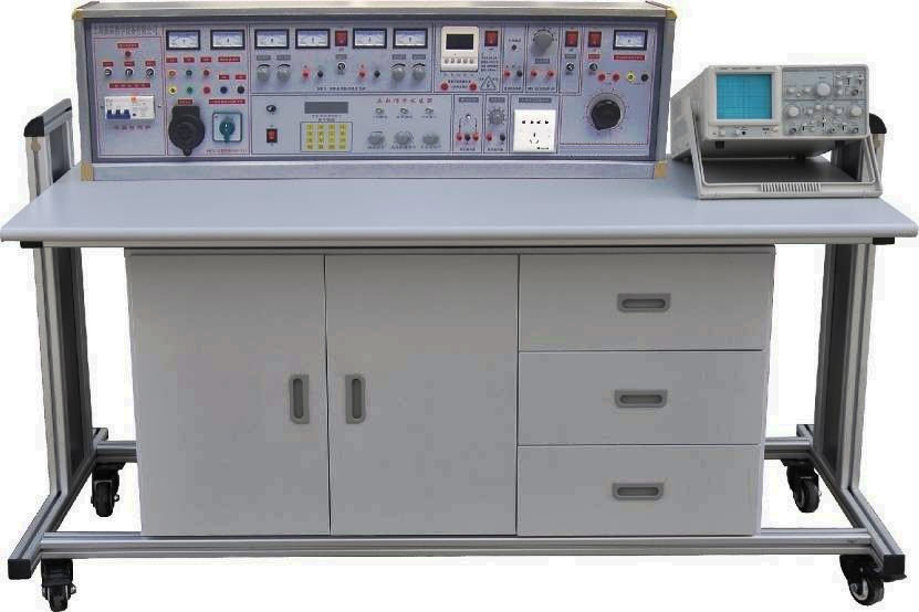 這一款是上海振霖教學(xué)設(shè)備公司生產(chǎn)的ZLCB-804型電工電子實(shí)驗(yàn)臺(tái)（學(xué)生桌）。